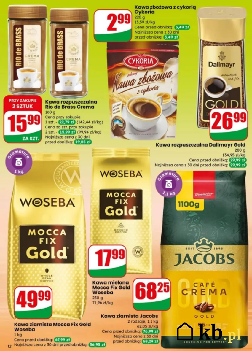 Duże obniżki cen kultowych kaw Dino - gazetka
