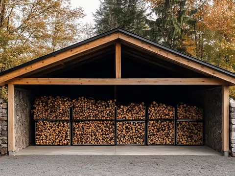 Złe przechowywanie drewna