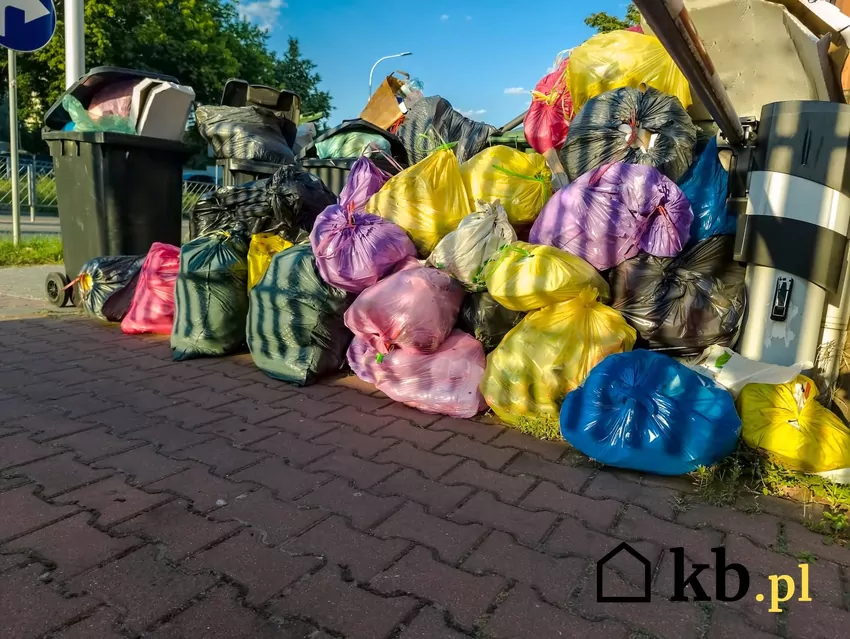 kolorowe worki na śmieci