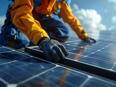 Pionowe panele fotowoltaiczne