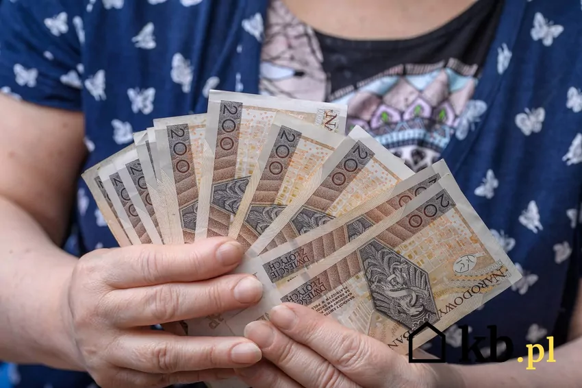 Kwota bonu ciepłowniczego jest uzależniona od ceny ciepła systemowego kobieta trzyma w dłoniach pieniądze