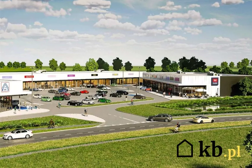 Park handlowy ma być otwarty pod koniec 2027 roku, fot. wizualizacja/materiały prasowe LCP Polad Park handlowy w Ostrowcu Świętokrzyskim