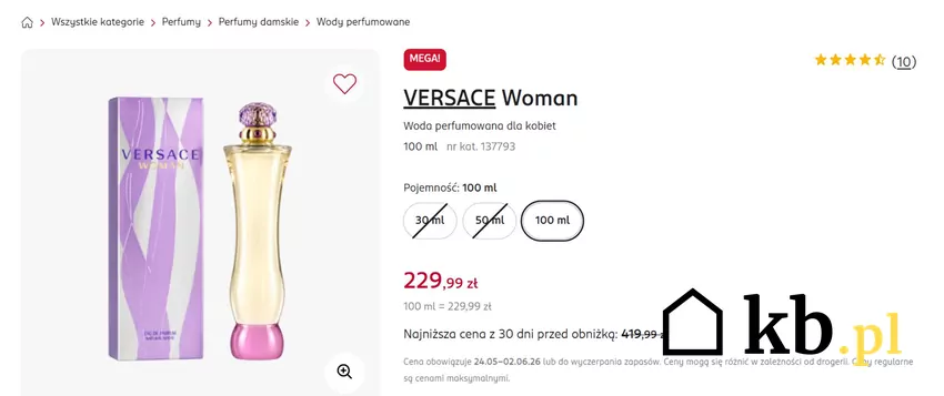 Woda perfumowana dla kobiet prawie 200 zł taniej! Rossmann - gazetka