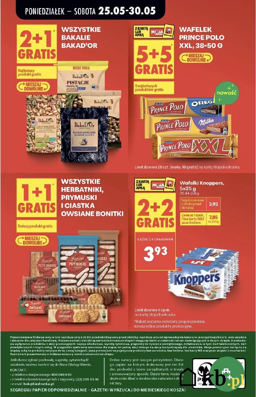 Wafelki Prince Polo XXL: 5+5 gratis w Biedronce Promocje w Biedronce