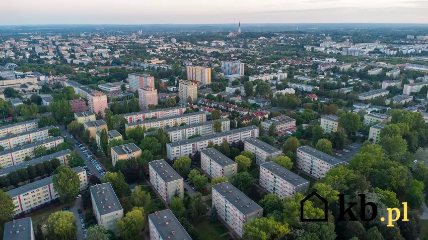 widok na osiedle w Częstochowie