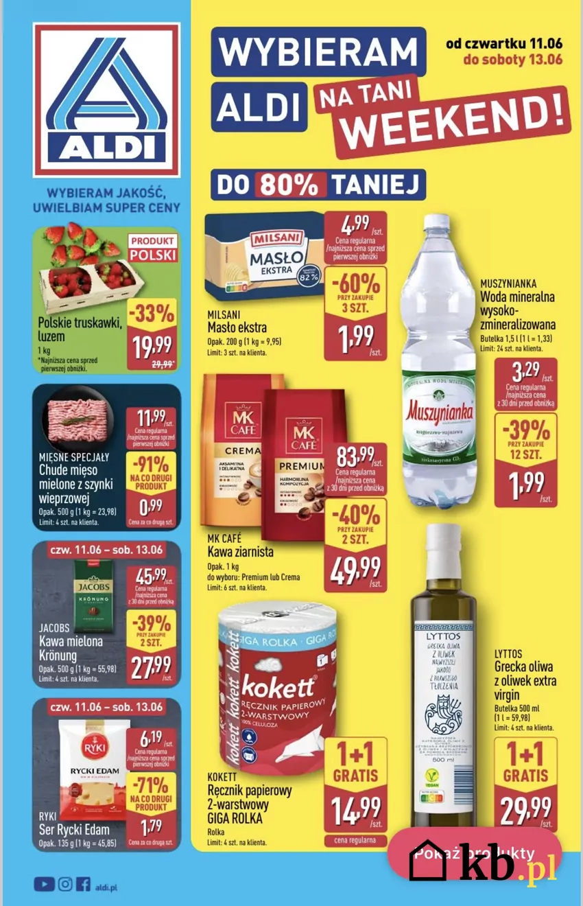 Kawa ziarnista MK Cafe (Premium/Crema) od czwartku w ALDI -40% przy zakupie 2 szt. Promocje w ALDI