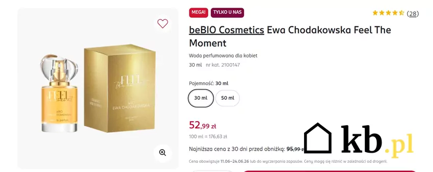 Woda perfumowana dla kobiet od Chodakowskiej w obniżonej cenie Rossmann - gazetka
