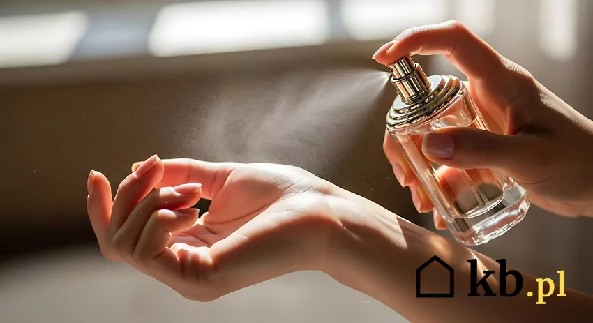 Kobieta testuje perfumy