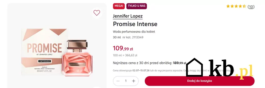 Woda perfumowana dla kobiet w mocno obniżonej cenie Rossmann - promocja