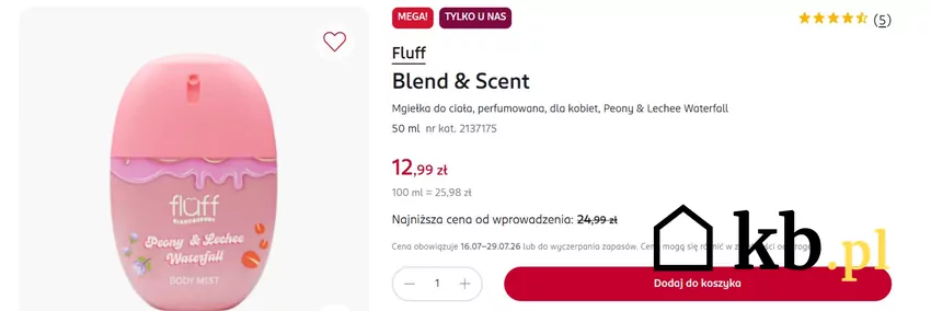 Mgiełka do ciała teraz taniej niż kawa na mieście! Rossmann - gazetka