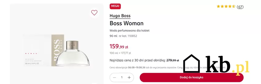 Woda perfumowana dla kobiet w dużej promocji Rossmann - gazetka