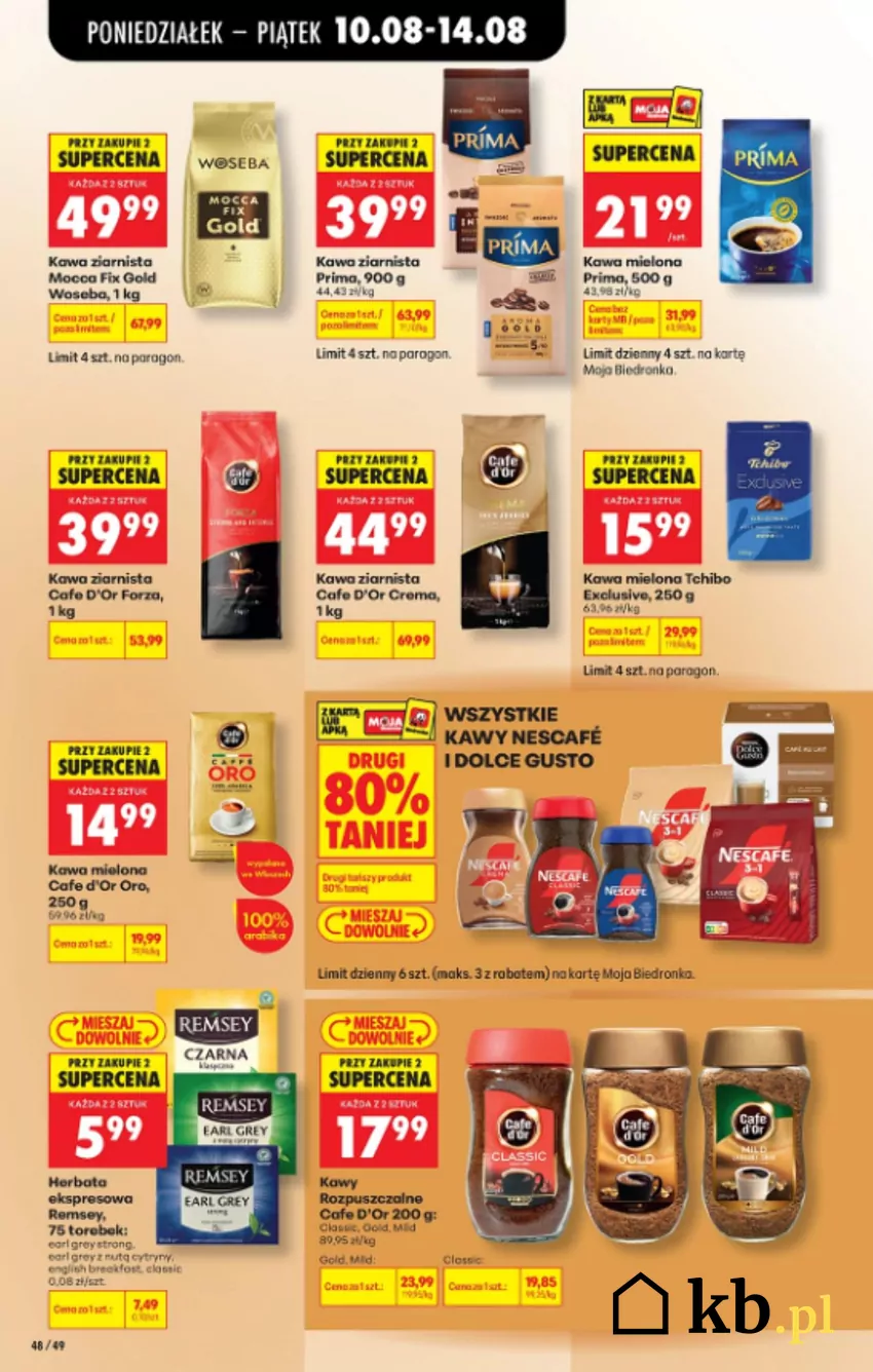 W promocji Biedronki mnóstwo kultowych kaw Biedronka - gazetka