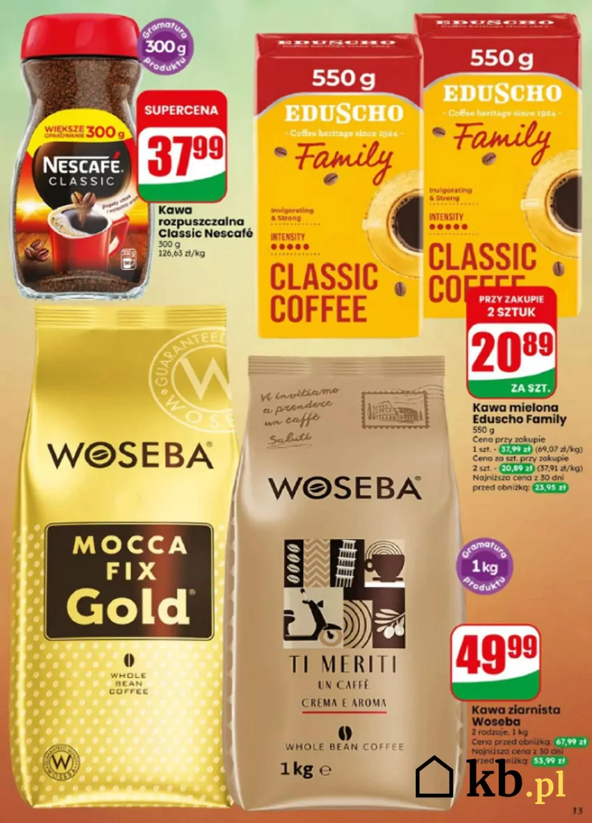 Kultowe kawy w promocji Dino - gazetka