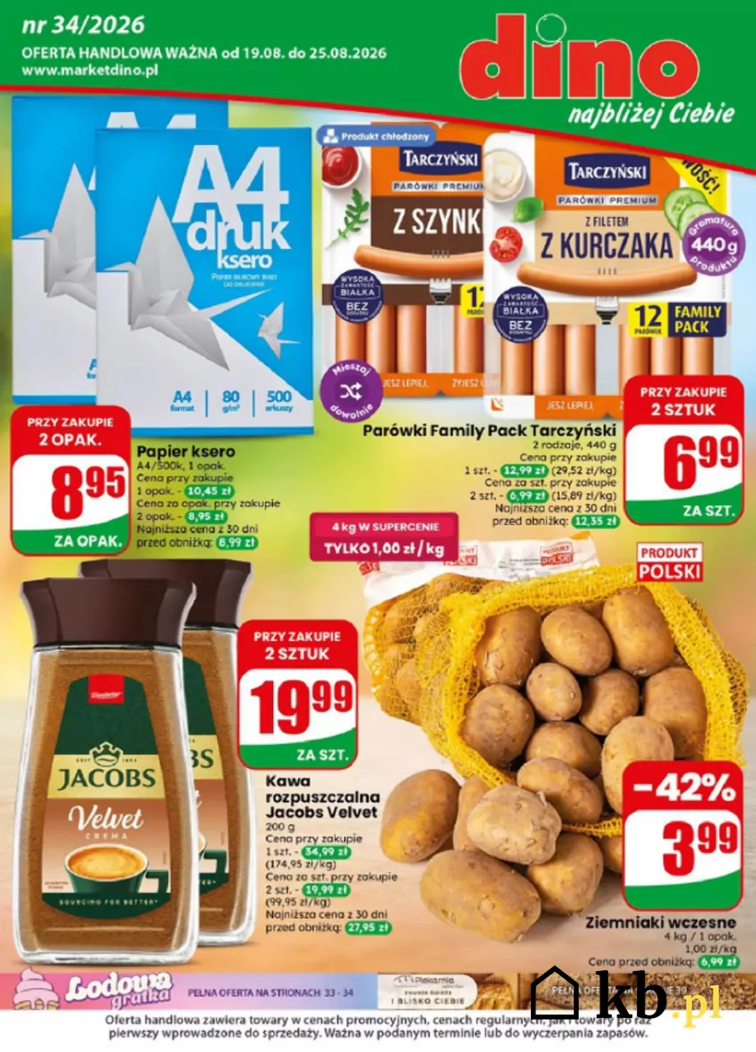 W Dino duże obniżki cen kultowych produktów Dino - gazetka