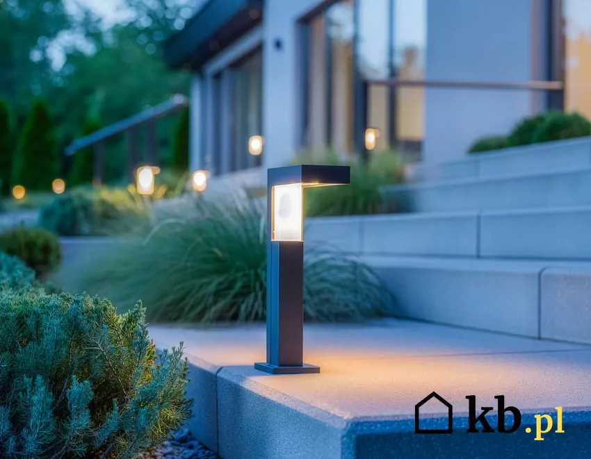 Lampy LED pobierają znacznie mniej prądu niż halogeny ogrodowa lampa LED | wygenerowane przez AI