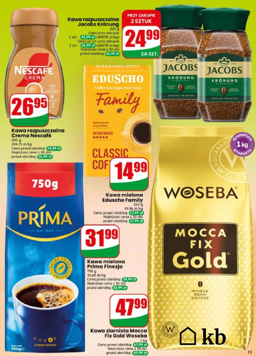 Popularne kawy w obniżonej cenie Dino - gazetka