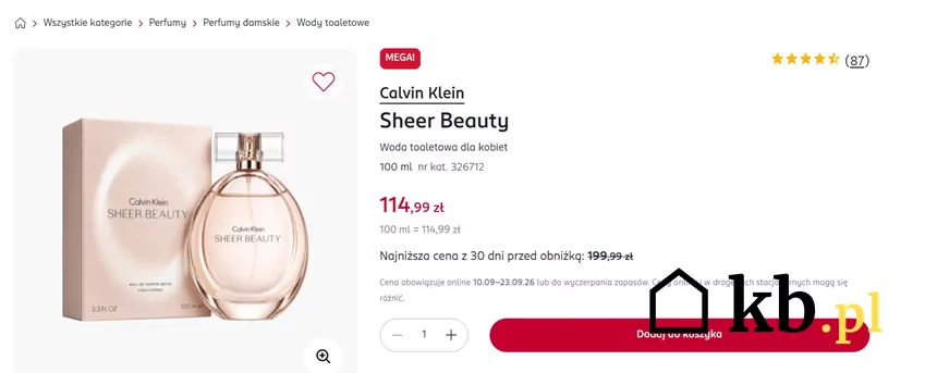 Woda toaletowa dla kobiet w mocno obniżonej cenie Rossmann - gazetka