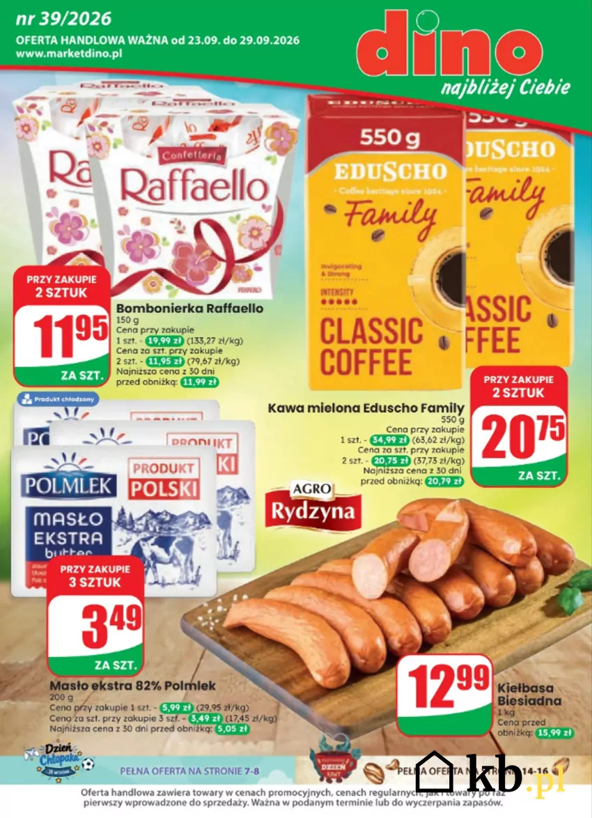 W promocji m.in. kawa i masło Dino - gazetka
