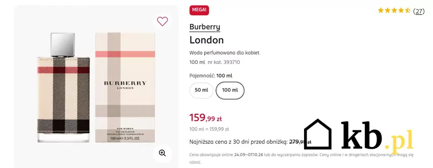 Popularny zapach teraz w obniżonej cenie Rossmann - gazetka