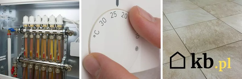 Temperatura zasilania podłogówki może wynosić ok. 40 stopni