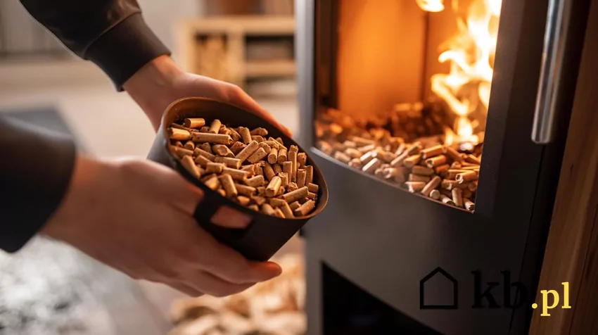 pellet i kominek | wygenerowane przez AI