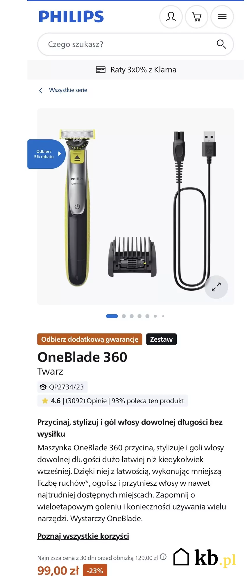 Promocja na Philips One Blade
