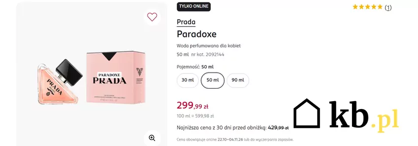 Woda perfumowana dla kobiet tańsza o 130 zł Rossmann - gazetka