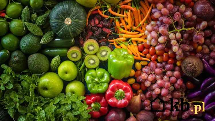 Ilustracja warzywa i owoce