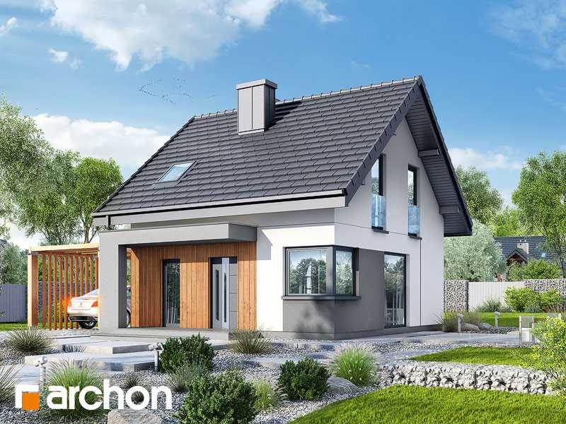 Projekt domu w borówkach