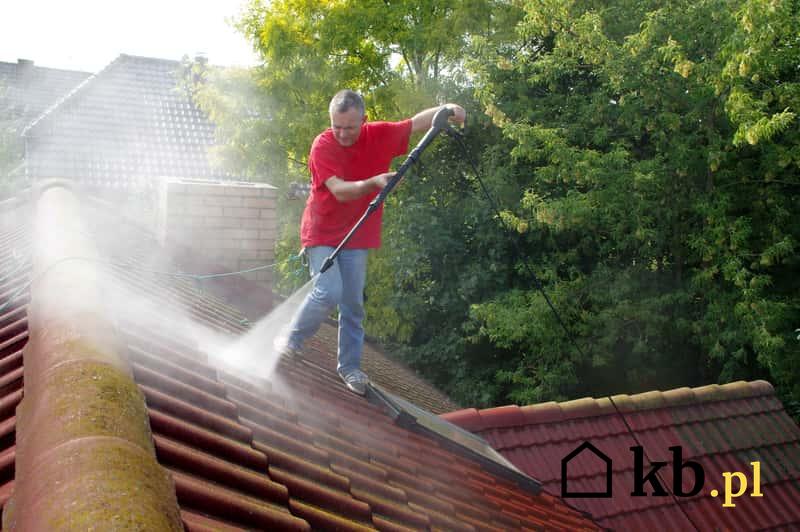 Mycie dachu krok po kroku, czyli jak umyć dach z różnych materiałów myjką ciśnieniową i innymi sposobami samodzielnie