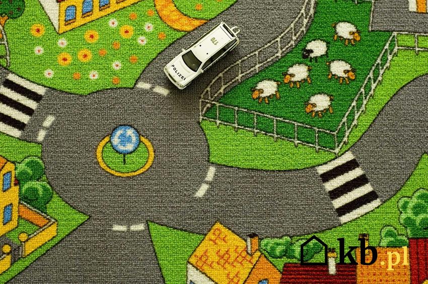 Wykładzina pokojowa w drogę dla samochodów do pokoju dziecięcego oraz polecane wykładziny dywanowe dla dzieci