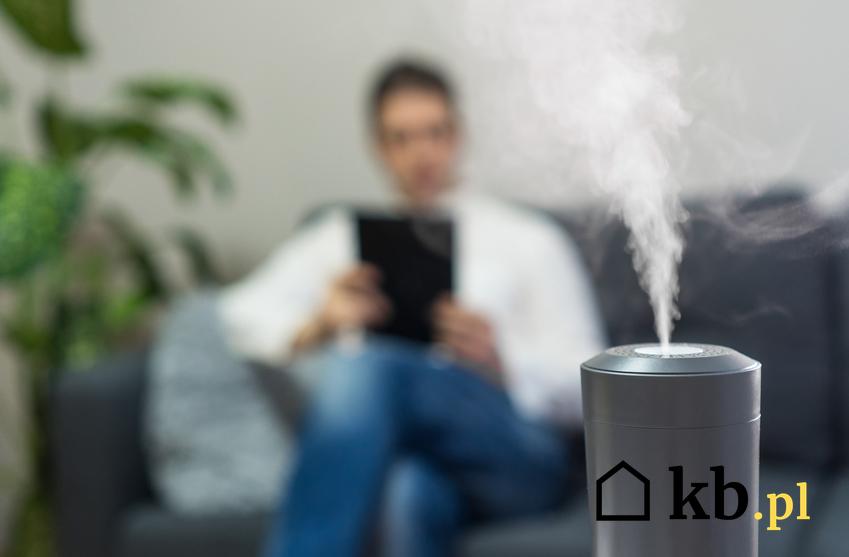 Mały nawilżacz powietrza oraz informacje, jaka jest prawidłowa wilgotność powietrza w domu