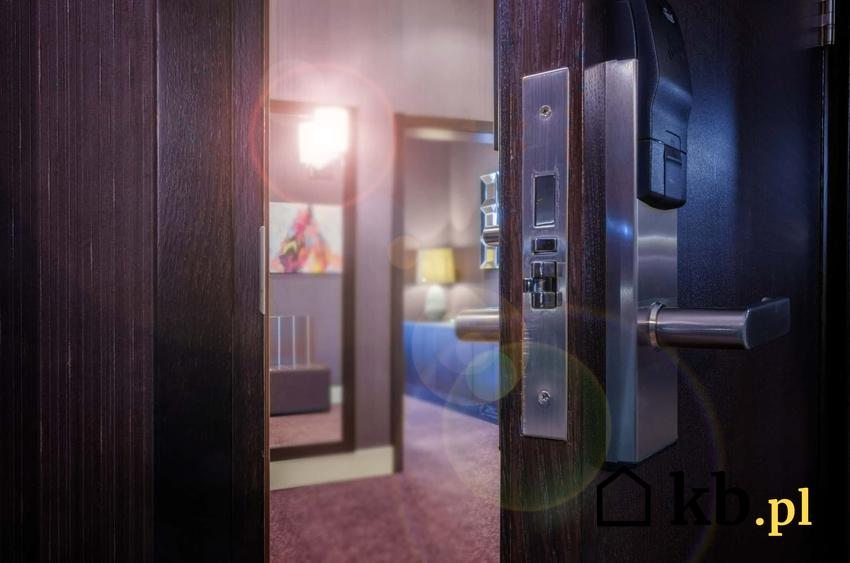 Uchylone drzwi prowadzące do wnętrza domu, rodzaje systemów antywłamaniowych w drzwiach frontowych, czym otworzyć drzwi wejściwe w przypadku zgubienia klucza, specjaliści w otwieraniu drzwi bez użycia klucza