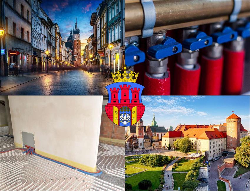 Kraków - cennik wykonania ogrzewania podłogowego - sprawdź lokalne ceny instalacji grzewczych